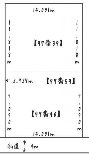 『レトロ好きが恋をする。』春採2丁目売家 区画図 