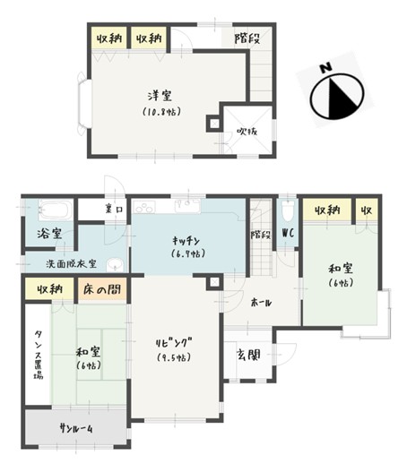 中古戸建 釧路市美原５丁目 JR釧網本線釧路駅 880万円