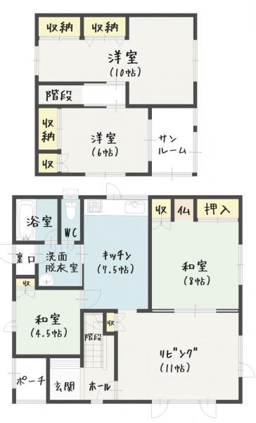 中古戸建 釧路市愛国東３丁目 JR釧網本線釧路駅 780万円