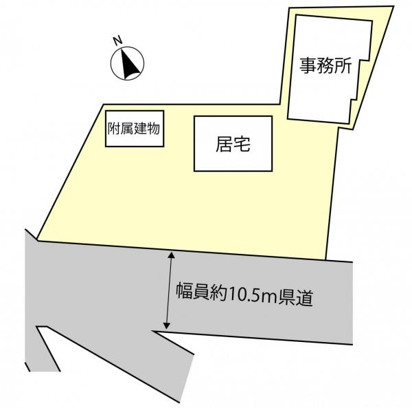 龍ケ崎市川原代町　戸建・事務所 区画図 