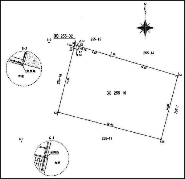 土地 倉敷市福島255-16、255-32 山陽本線倉敷駅 2,980万円