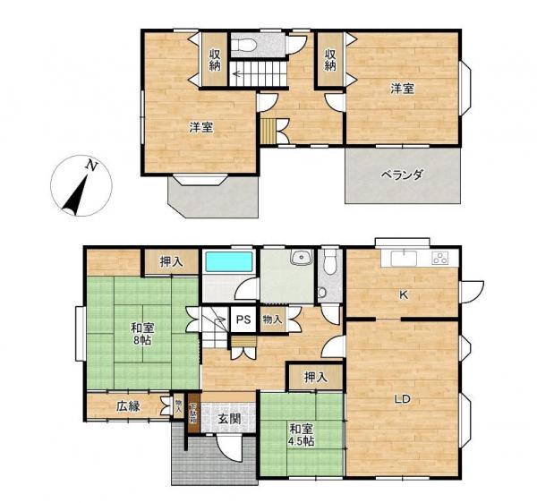 中古戸建 倉敷市鳥羽 山陽本線中庄駅 1,860万円