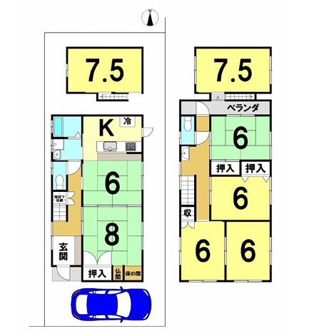 中古戸建 倉敷市連島町西之浦8 水島臨海鉄道常盤駅 800万円