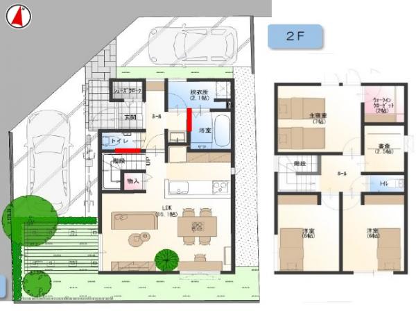新築戸建 倉敷市上東1105-5 JR山陽本線中庄駅 4,390万円