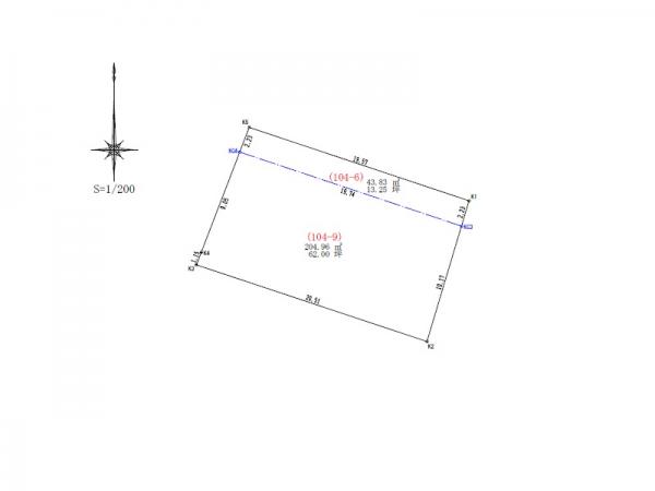 土地 倉敷市加須山104-6 JR宇野線茶屋町駅 1,488万円
