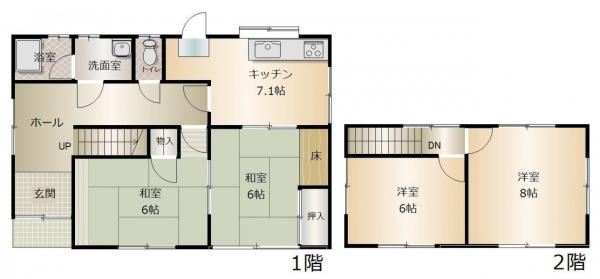 中古戸建 都窪郡早島町若宮3705-6 JR宇野線早島駅 888万円