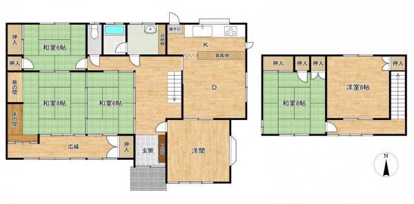 中古戸建 倉敷市亀山814-5 JR宇野線久々原駅 2,390万円