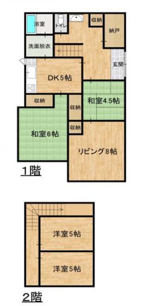 中古戸建 倉敷市羽島124-3 JR山陽本線倉敷駅 980万円