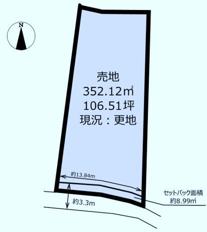 土地 倉敷市玉島上成389、390 山陽新幹線新倉敷駅 1,100万円