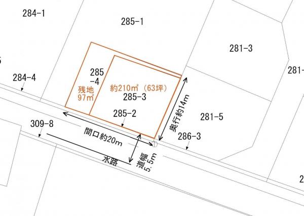 土地 倉敷市茶屋町早沖285-3 JR宇野線久々原駅 1,980万円