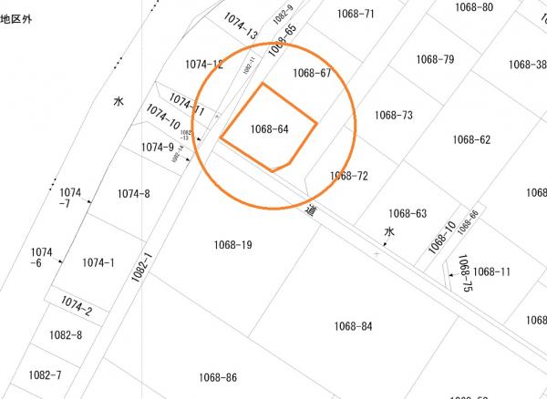 土地 倉敷市中島1068-64 JR山陽本線西阿知駅 1,300万円