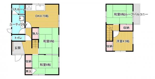 中古戸建 倉敷市藤戸町天城493-28、513-4 JR宇野線茶屋町駅 1,280万円