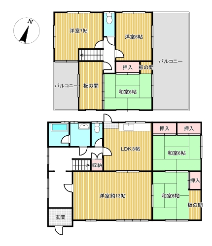 中古戸建 倉敷市庄新町4-2-7 JR山陽本線庭瀬駅 1,000万円