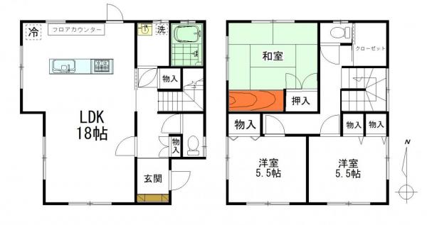 中古戸建 倉敷市水江67-9 水島臨海鉄道球場前駅 2,480万円