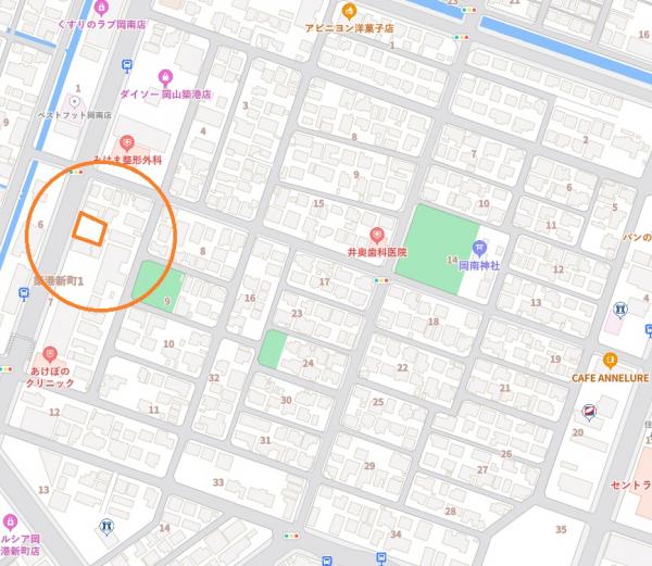 土地 岡山市南区築港新町１丁目2-262 JR宇野線備前西市駅 4,700万円