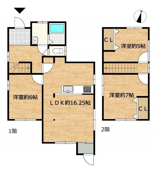 八戸市柏崎４丁目 間取り図 