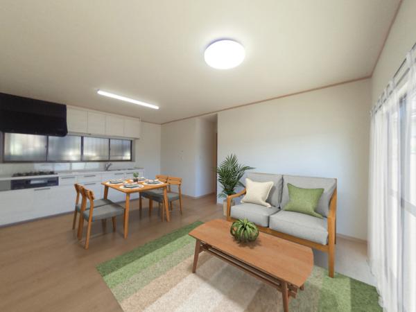 八戸市大字沢里字沢里山 リビングダイニング