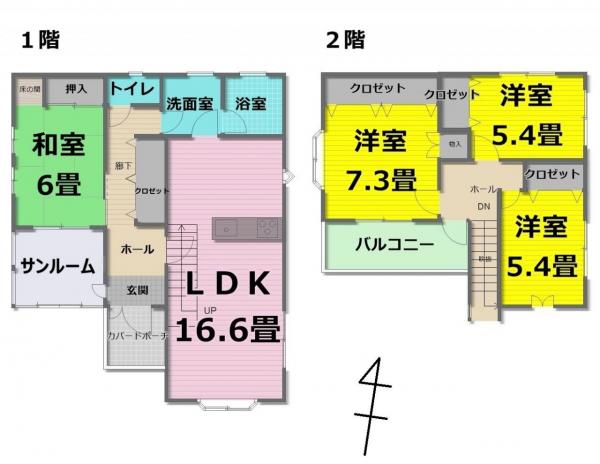 八戸市沼館２丁目 間取り図 