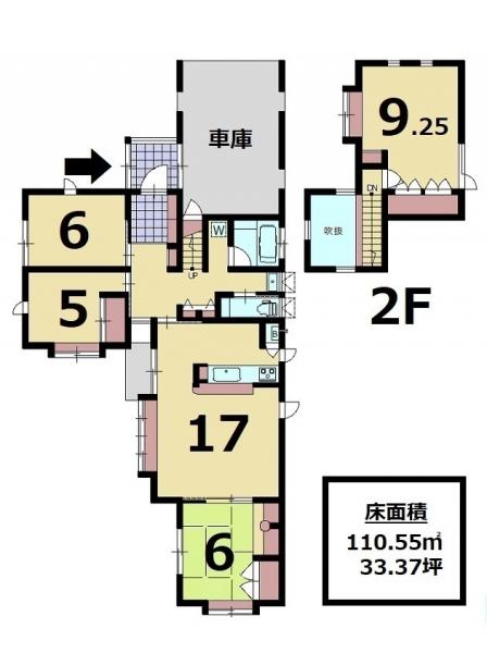 中古戸建 八戸市類家５丁目27-17 JR八戸線小中野駅 2,780万円