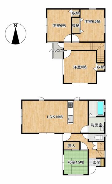 中古戸建 八戸市諏訪３丁目20-10-1 JR八戸線小中野駅 1,949万円
