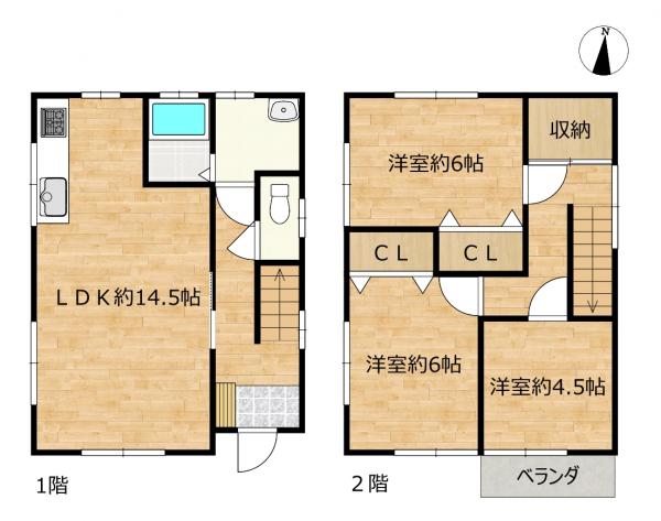 中古戸建 久慈市小久慈町第２５地割96-14 JR八戸線久慈駅 1,299万円