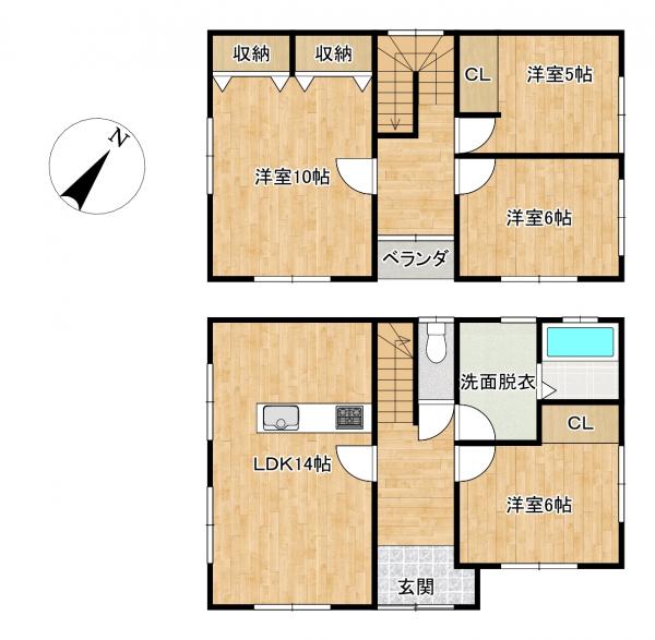 中古戸建 三戸郡三戸町大字梅内字蕨久保43-10 青い森鉄道三戸駅 1,349万円