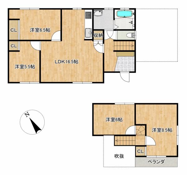 中古戸建 三戸郡五戸町字地蔵岱14-153 青い森鉄道剣吉駅 1,349万円