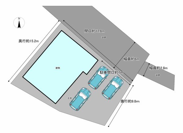 三戸郡五戸町字中道十文字 区画図 