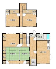 中古戸建 三戸郡五戸町字古舘向5-14 青い森鉄道剣吉駅 999万円