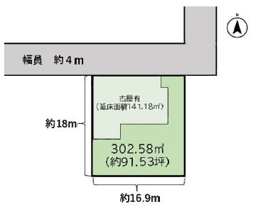 盛岡市東見前5地割土地 区画図 