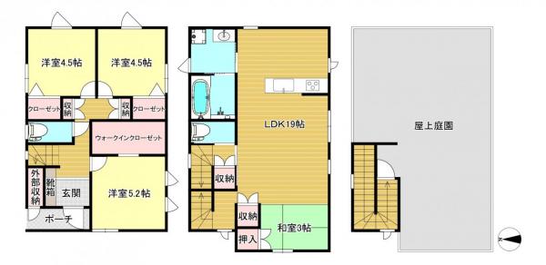 明和2丁目売戸建住宅 間取り図 