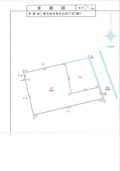 土地 鹿児島市東谷山４丁目5-8   鹿児島市電谷山線谷山駅 3,150万円